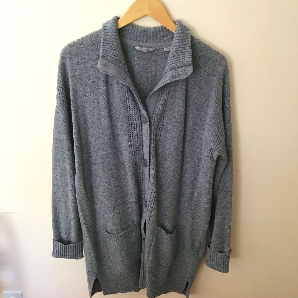Royal Robbins Blue Tweed Donegal Long Sweater XL